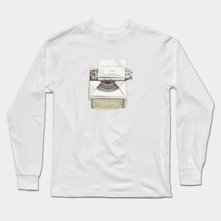 Tortured poet’s writing machine Long Sleeve T-Shirt